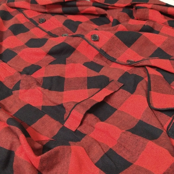 NEW! Women's Red Buffalo Check Flannel Pajama Set - Wondershop - Picture 5 of 13